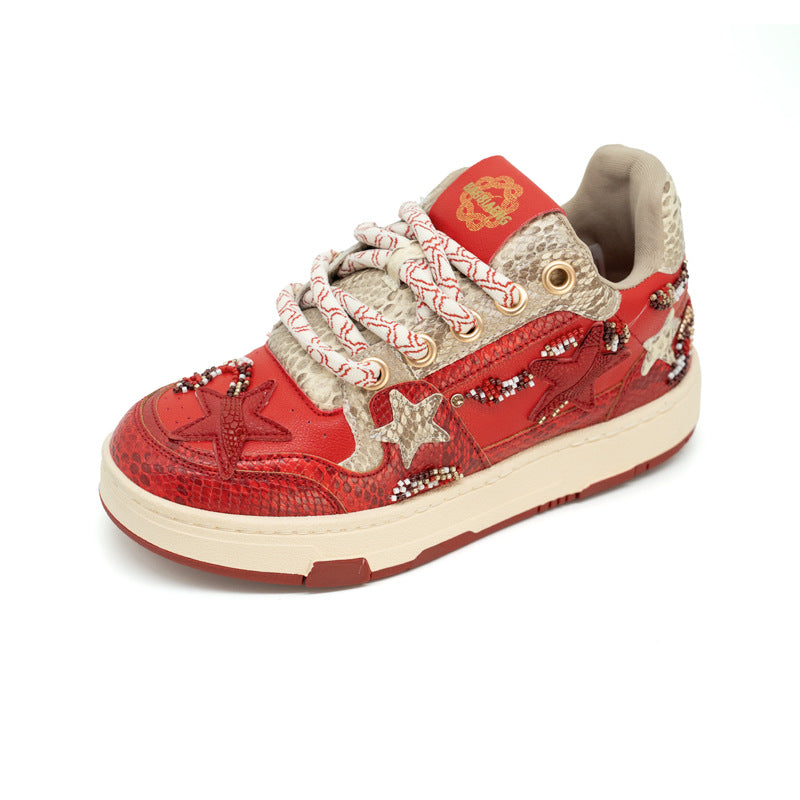 Women's & Men's National Fashion Star Spring Thick Bottom Sneakers