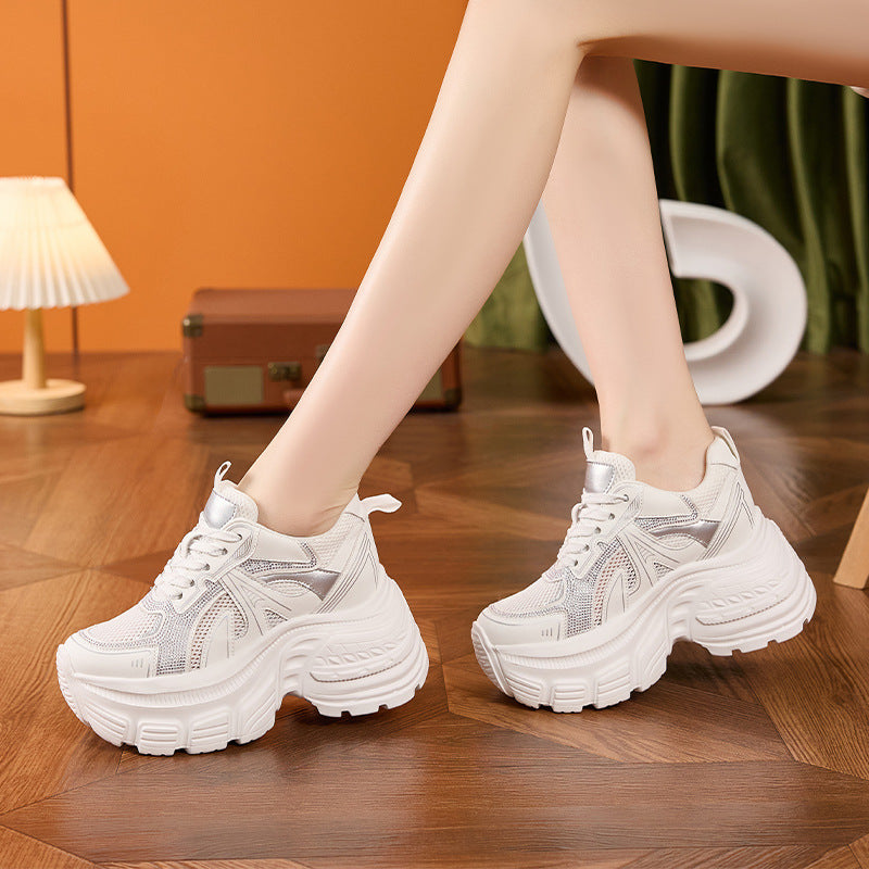 Women's Platform Dad Summer Height Increasing Insole Sneakers