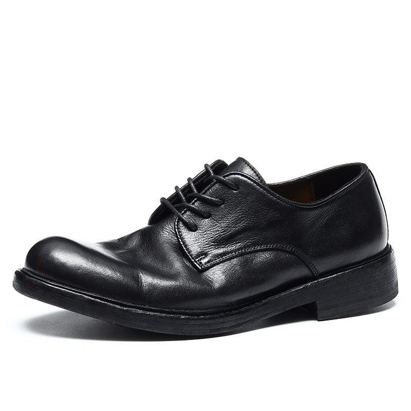 Men's Big Promotion Genuine Sole Handmade Good Year Light Luxury Men's Business Leather Shoes