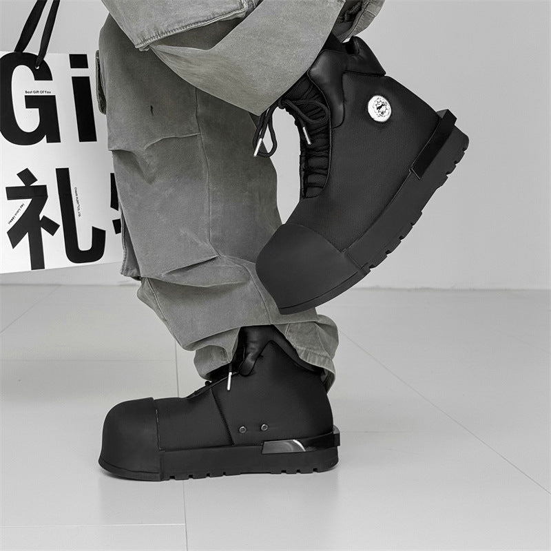 Big Head Platform Increased High Top Boots