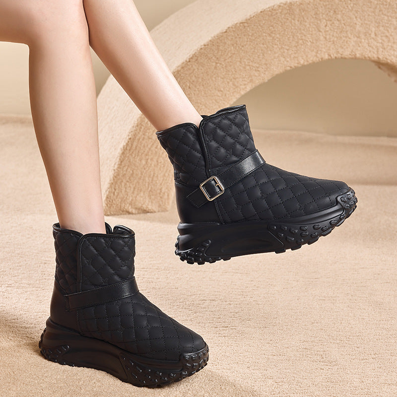 Women's Down Platform Winter Bread Thickened Northeast Snow Boots