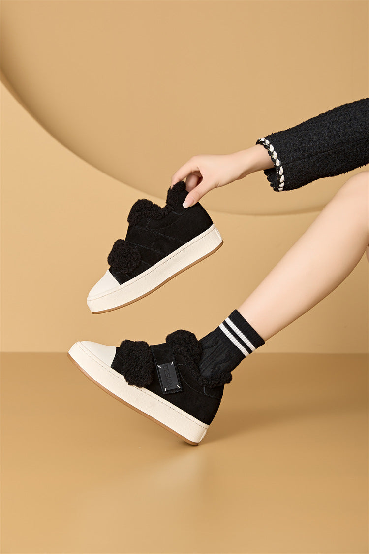Women's Quality Warm Slugged Bottom Genuine Velcro Women's Shoes