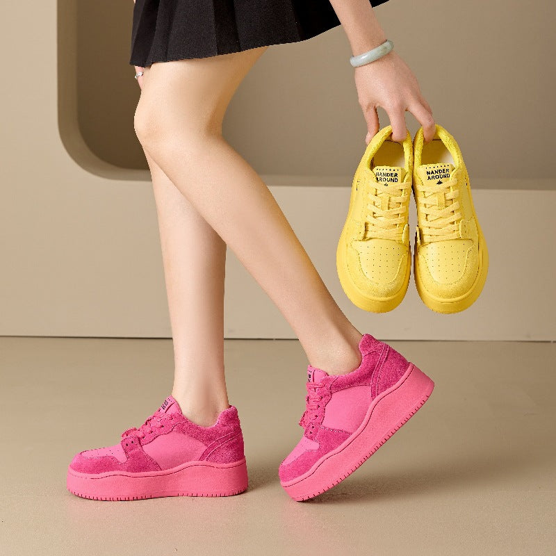Women's Height Increasing Board Summer Thick Bottom Sneakers