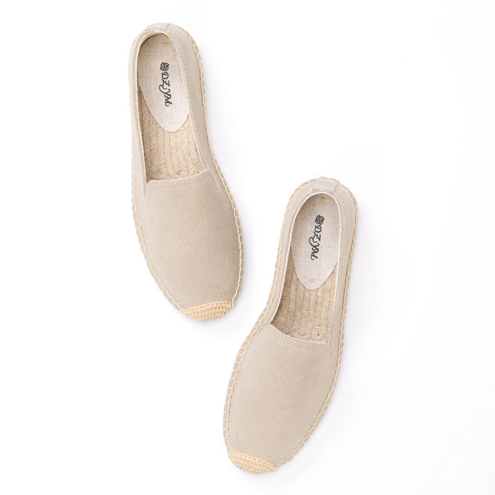 Round Head Leisure Pumps Cow Suede Casual Shoes