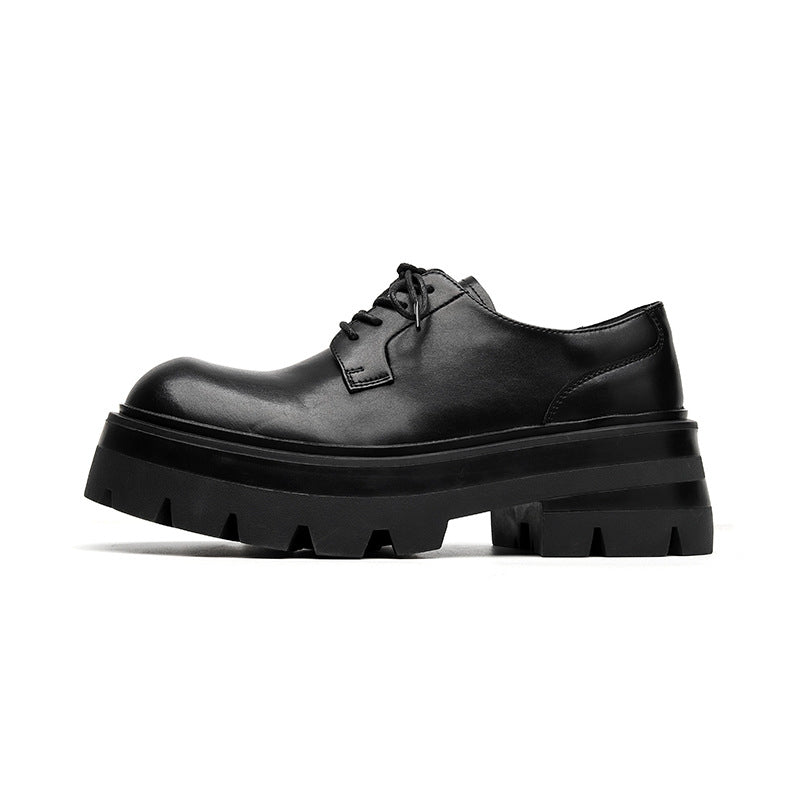 Men's Bottom Korean Style Black High-grade Formal Casual Shoes
