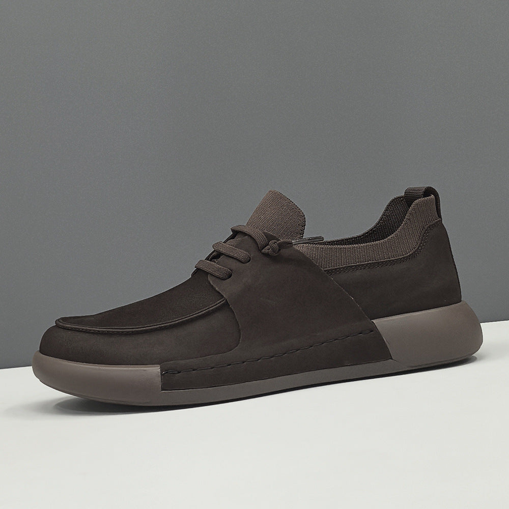 Men's Genuine Head Tilt Board Fashionable Versatile Light Luxury Sneakers