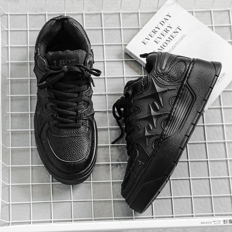 Men's Thick Sole Increased Skateboard National Fashion Sneakers
