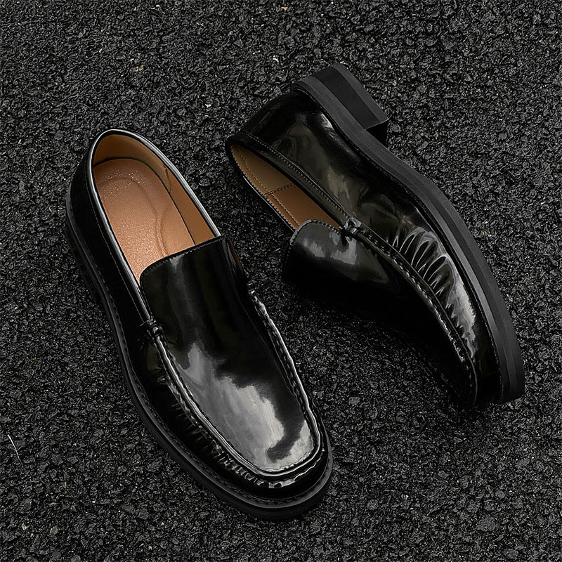 Men's Versatile British Beanie Business Summer Leather Shoes