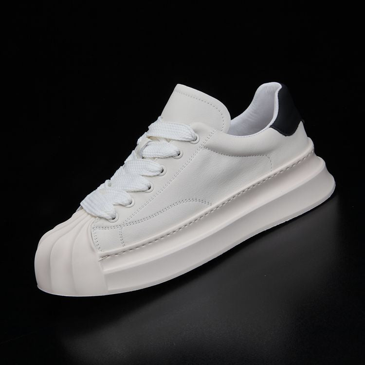 Men's Shell Toe Fashionable Spring Genuine Thick-soled Casual Shoes