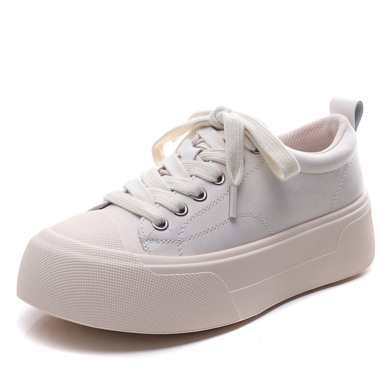 Women's Genuine Retro Platform Round Toe Fashion Women's Casual Shoes