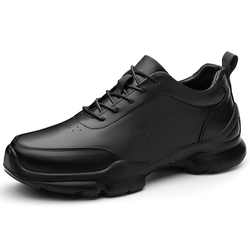 Men's Business Formal Korean Style Height Increasing Insole Outdoor Leather Shoes