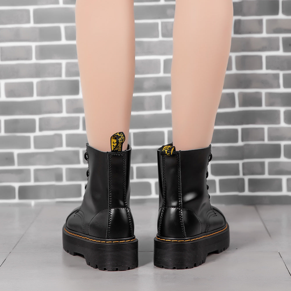 Women's & Men's Platform Martin Shooting Genuine Muffin Boots