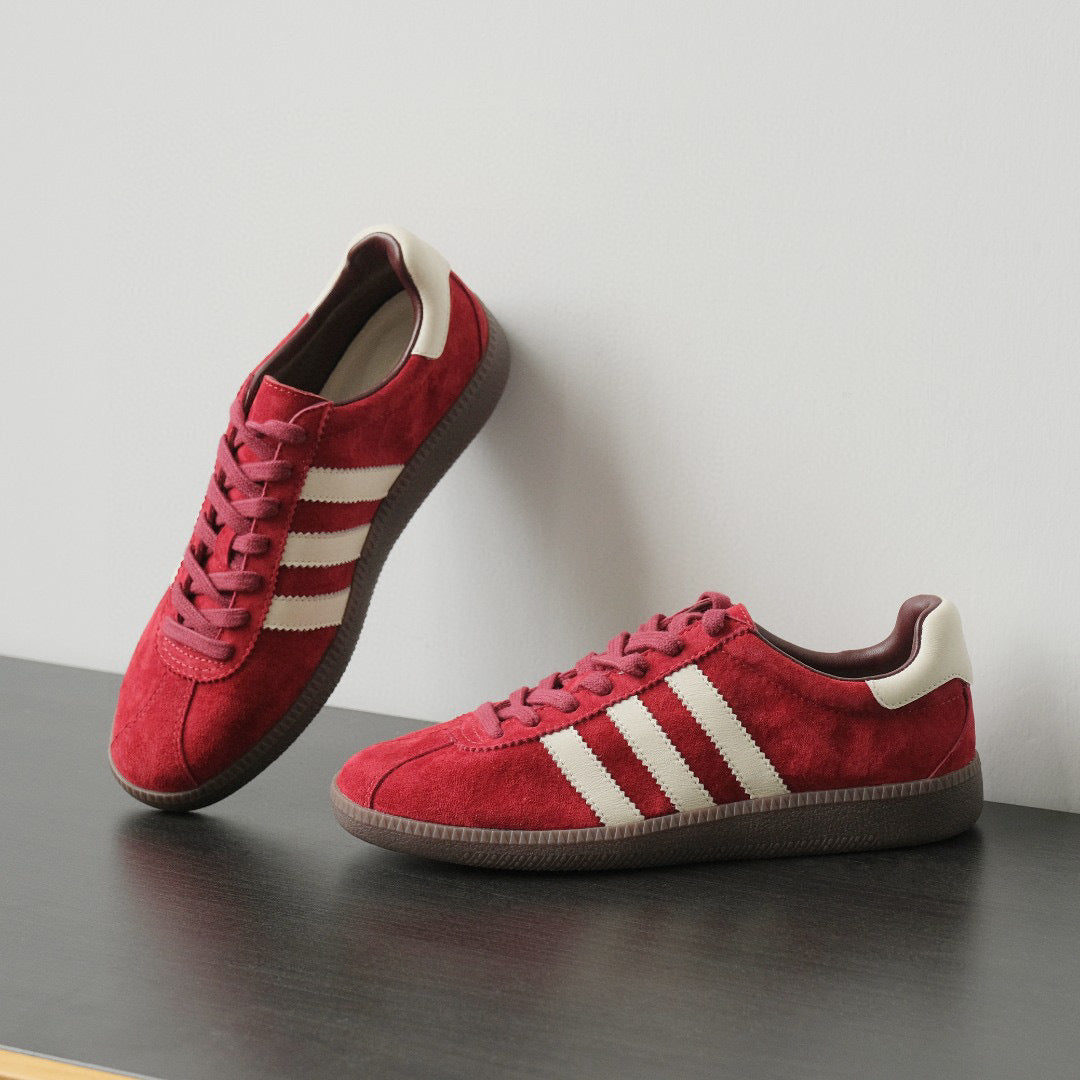 Retro Comfort German Training Red Genuine Sneakers