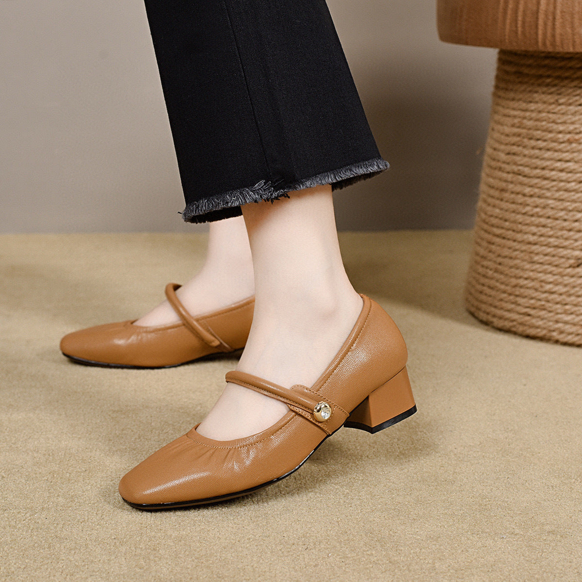 Women's Jane Simple Elegant French Style Small Women's Fashion Shoes