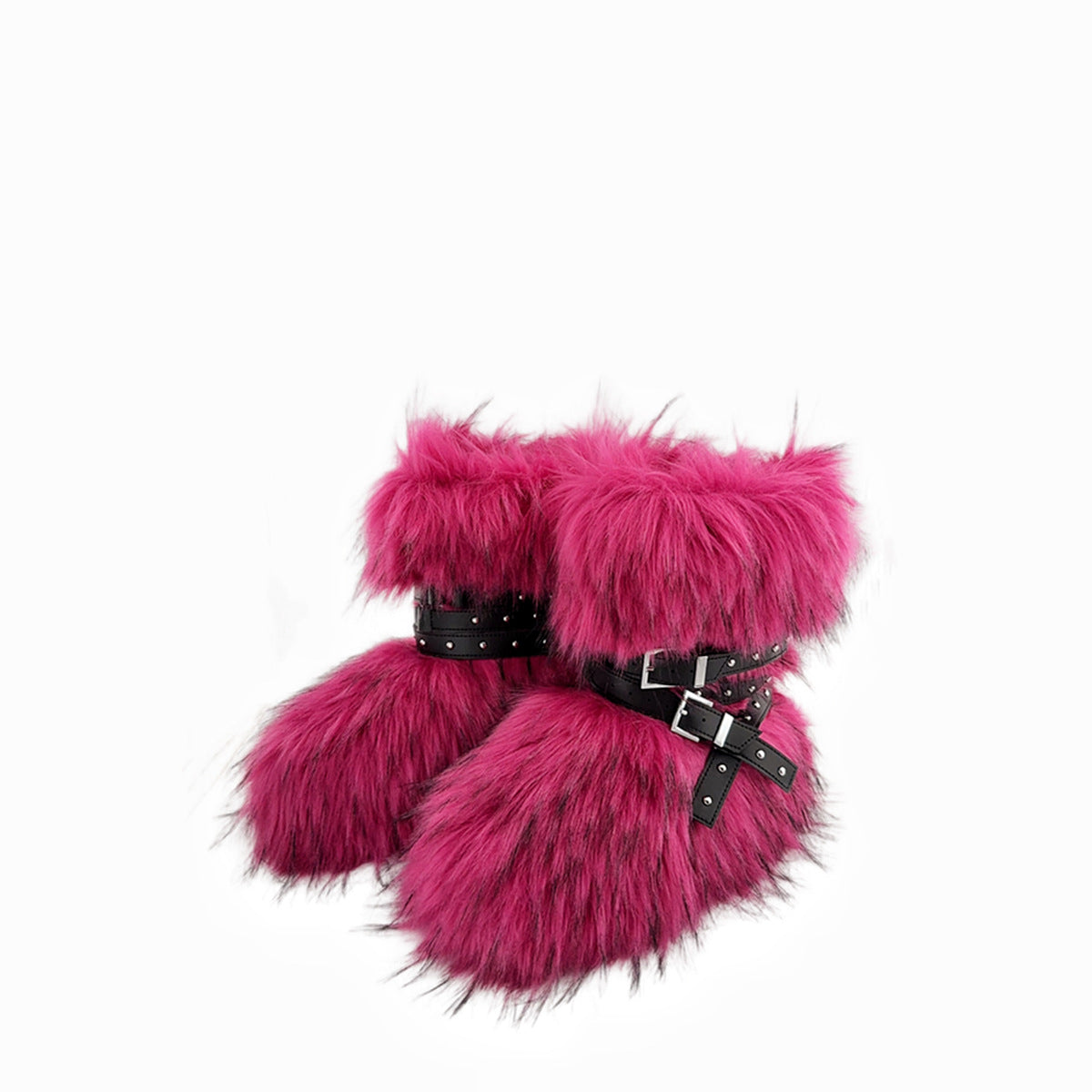 Street Hot Platform Punk Rivet Slimming Snow Boots