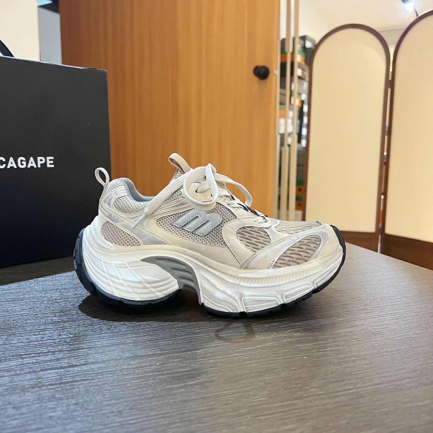 Women's & Men's Lightweight Paris Dad Platform Height Increasing Sneakers