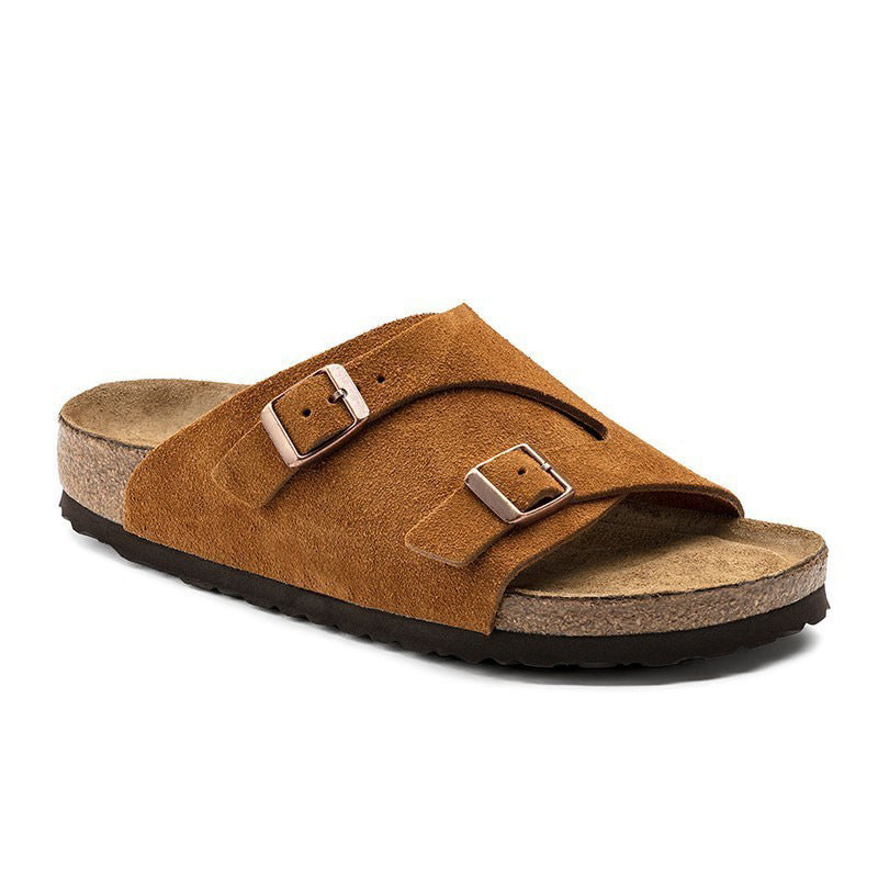 Women's & Men's Version Thick Bottom Cork Summer Leisure Slippers