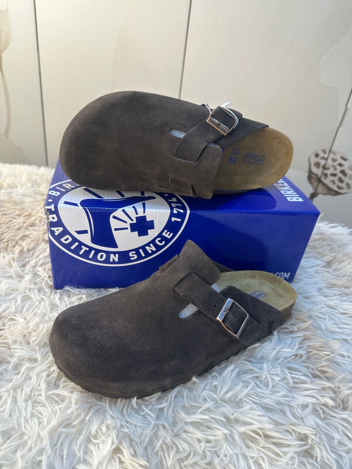 Women's & Men's Half Toe Cap Cork Sole Genuine Thick Slippers