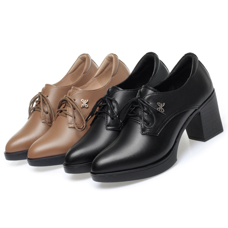 Women's Single High Chunky Driving Outing Maternity Casual Shoes