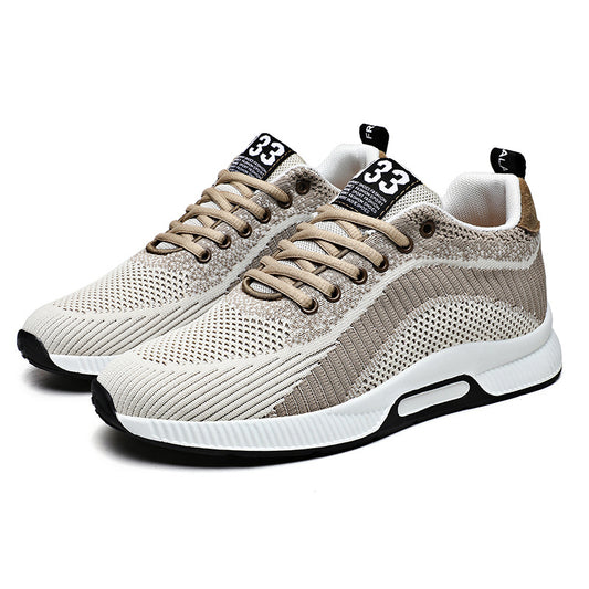 Men's Mesh Running Inner Invisible Height Increasing Sneakers