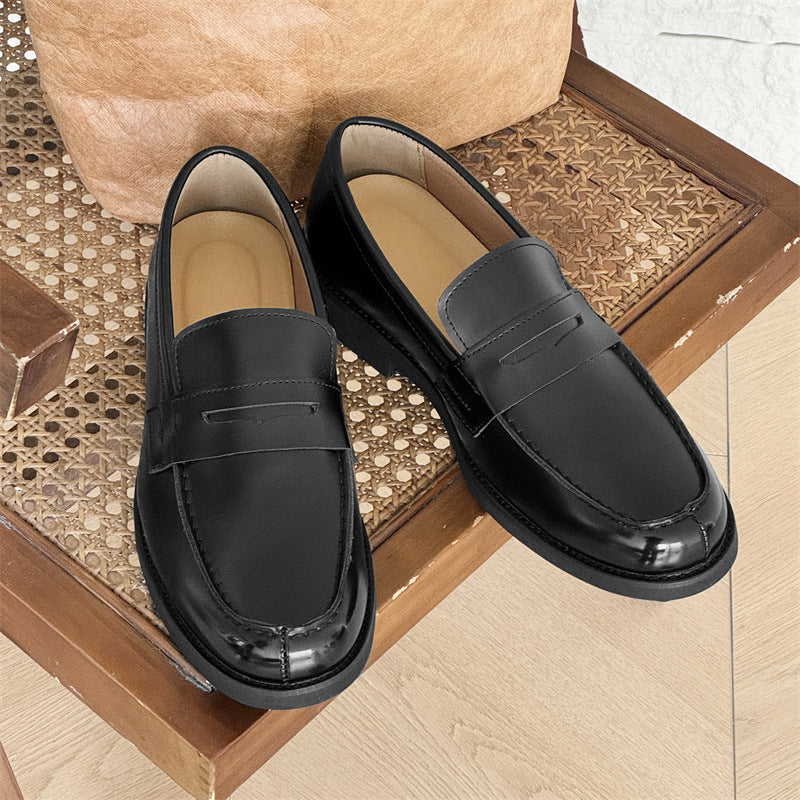 Men's Classic Slip-on Black Derby Couple Loafers