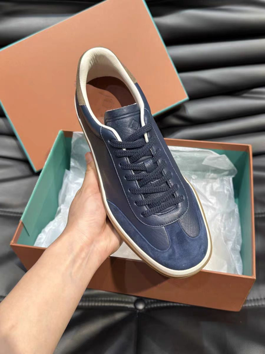 Men's German Training Cowhide Suede Platform Casual Shoes