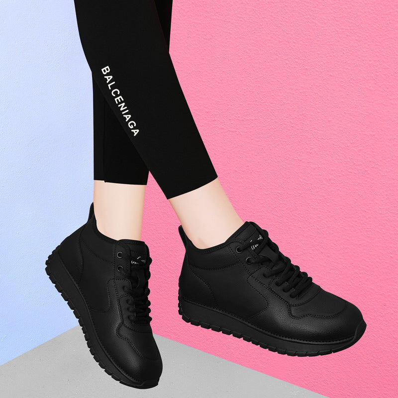 Soft Bottom Mom Winter Fleece-lined Flat Casual Shoes