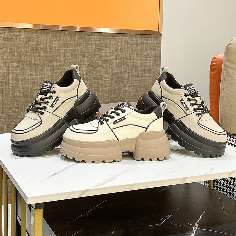 Women's Autumn Muffin Big Head Bread Height Casual Shoes