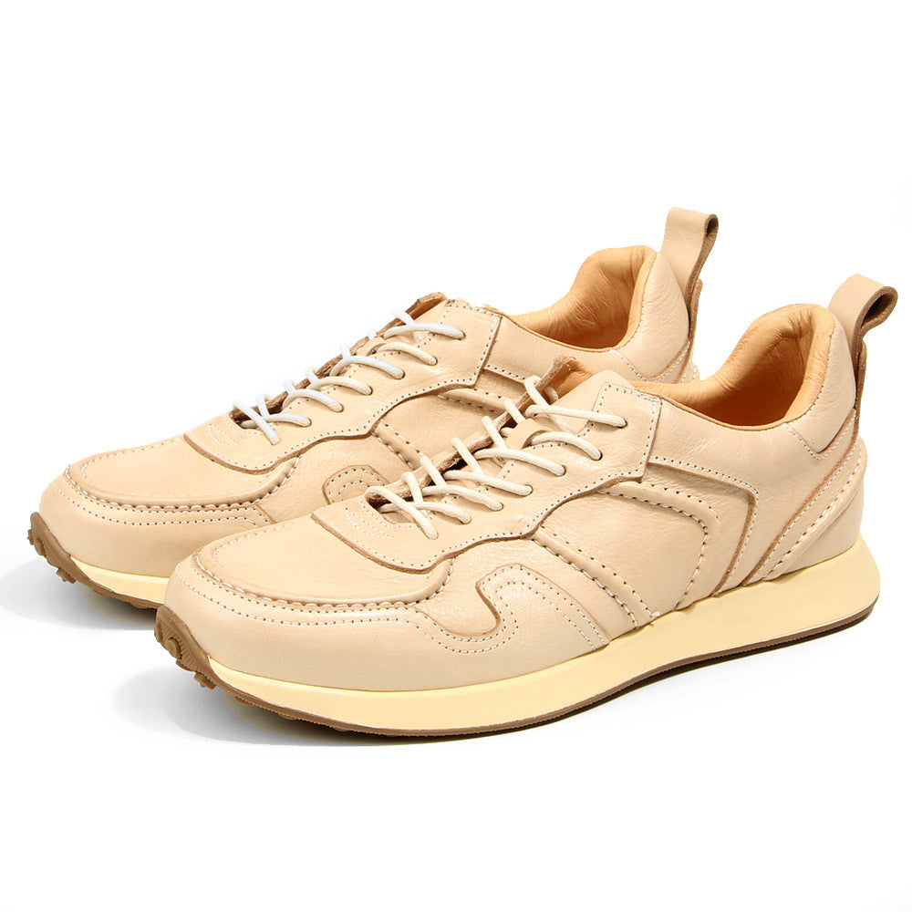 Men's Slightly Dirty Clunky Genuine White Retro Sneakers