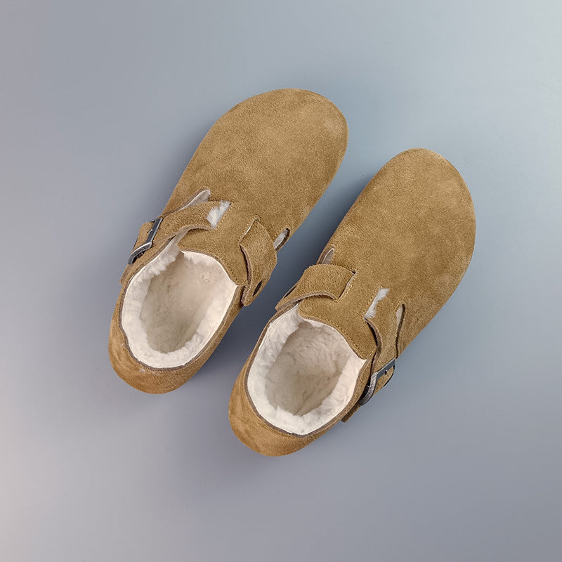 All-inclusive Plus Fluff Wool Cowhide Series Women's Shoes