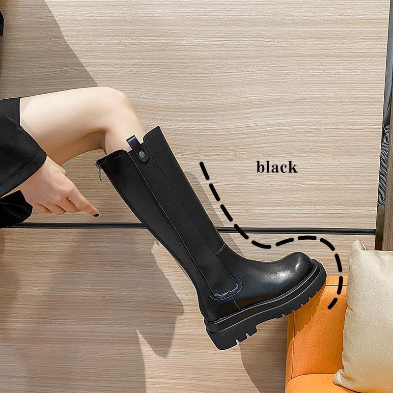 High Female Not Over The Knee Thick Boots