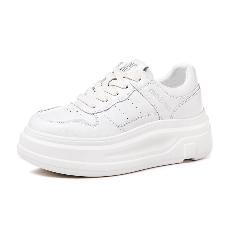 Women's Korean Style Platform White Thin Strap Men's Shoes