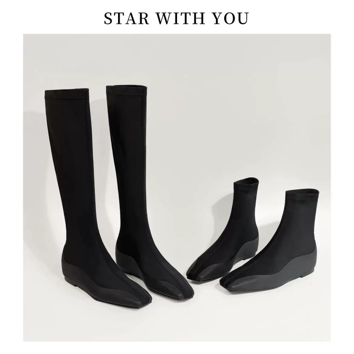 Leggings Super Slimming Two Versions Stitching Height Boots