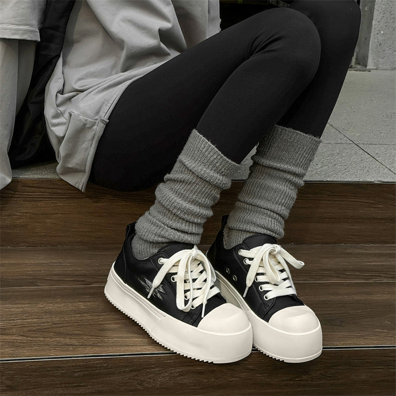 Big Head Derby Thick Bottom Increased Sneakers