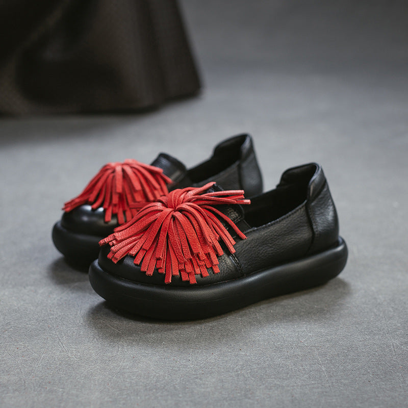 Women's Comfortable Ethnic Style Su Slip-on Pumps Top Layer Women's Shoes