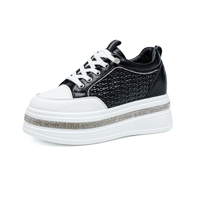 Bottom Beads Background Rhinestone Heightened Easy Women's Casual Shoes