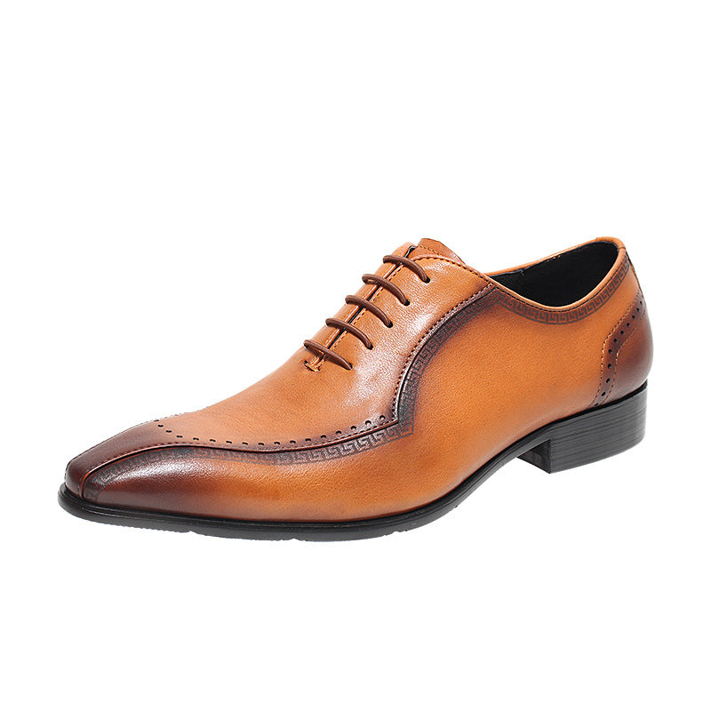 Men's Comfortable Soft Bottom Formal Wear Business Leather Shoes