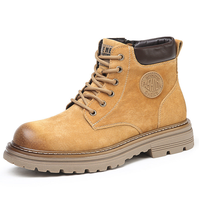 Men's Winter Fleece-lined Warm Worker Thick Bottom Boots