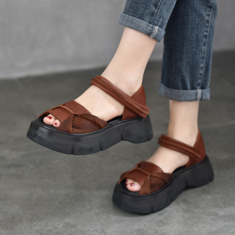 Women's Price Genuine Peep Toe Roman Summer Sandals