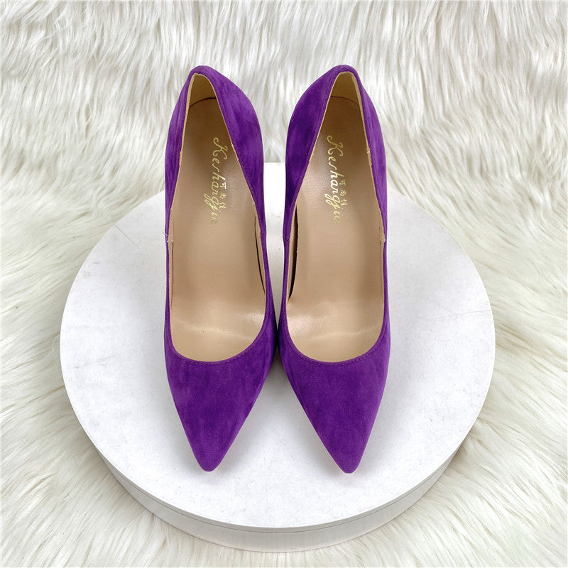Women's High Autumn Stiletto Pointed Toe Shallow Heels