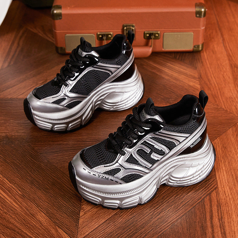 Women's Platform Dad Spring Height Increasing Insole Sneakers