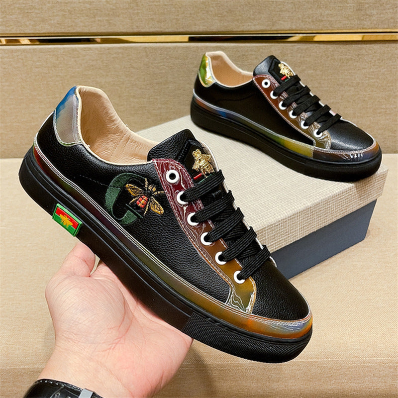 Women's & Men's High Version Embroidered Quality Little Bee Sneakers