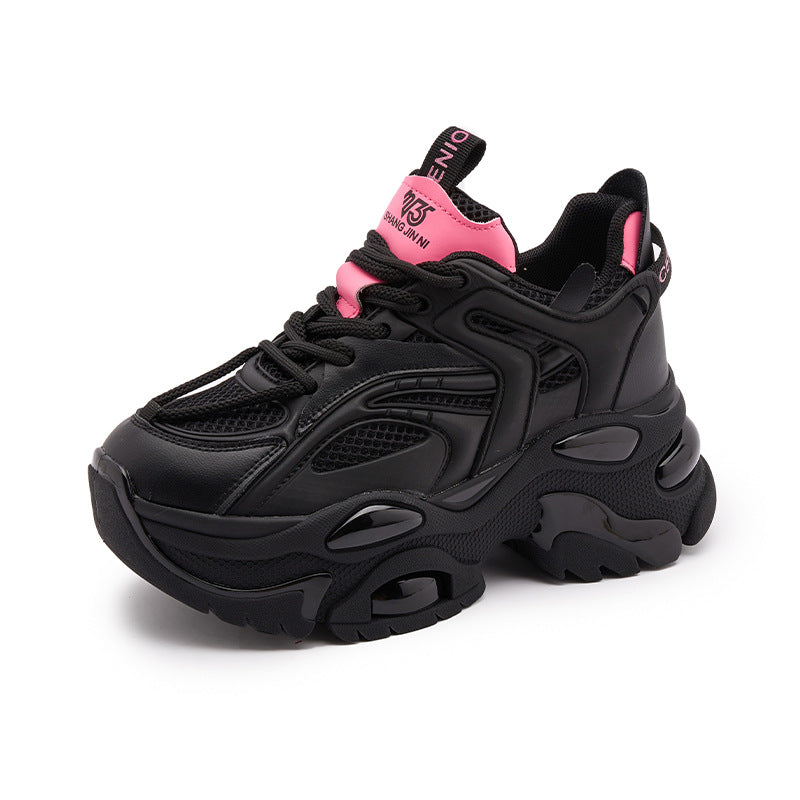 Women's Platform Dad Spring Breathable Sports Height Sneakers
