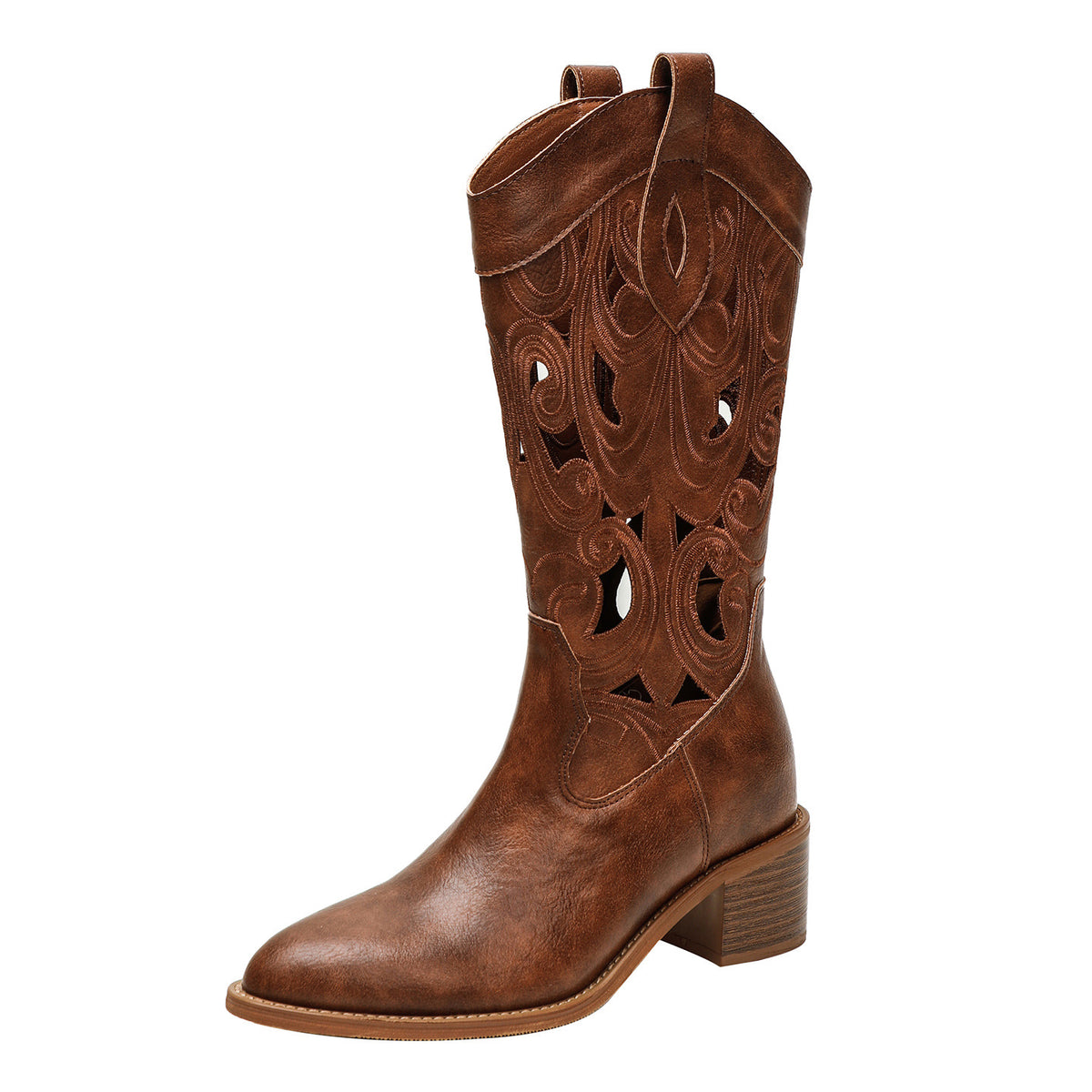 Female Summer Breathable Knight Pointed Thick Thin Women's Leather Boots