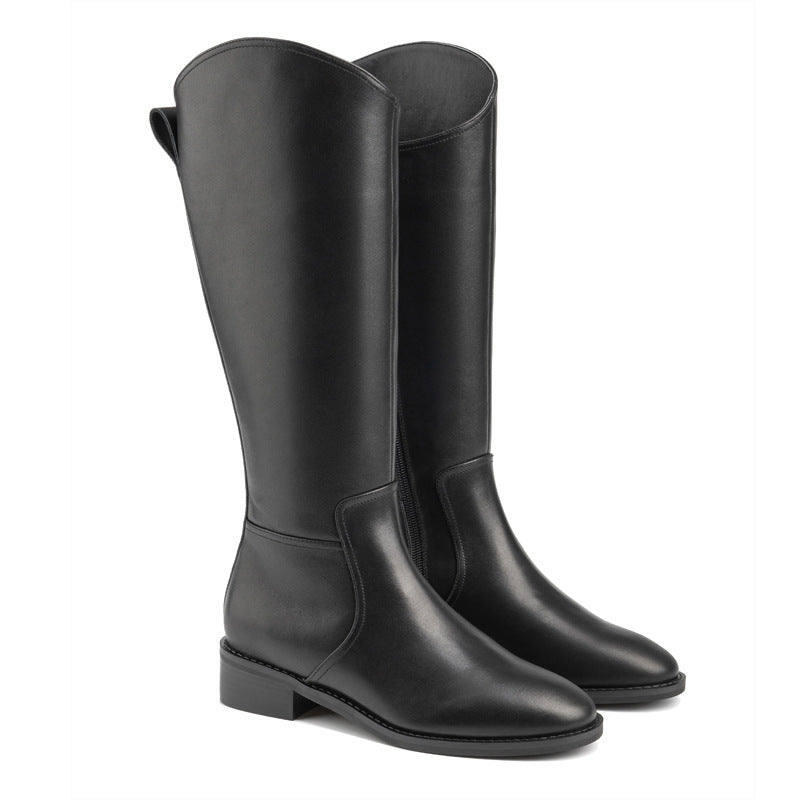 Women's Hull Winter Knight Side Zipper Chunky Boots