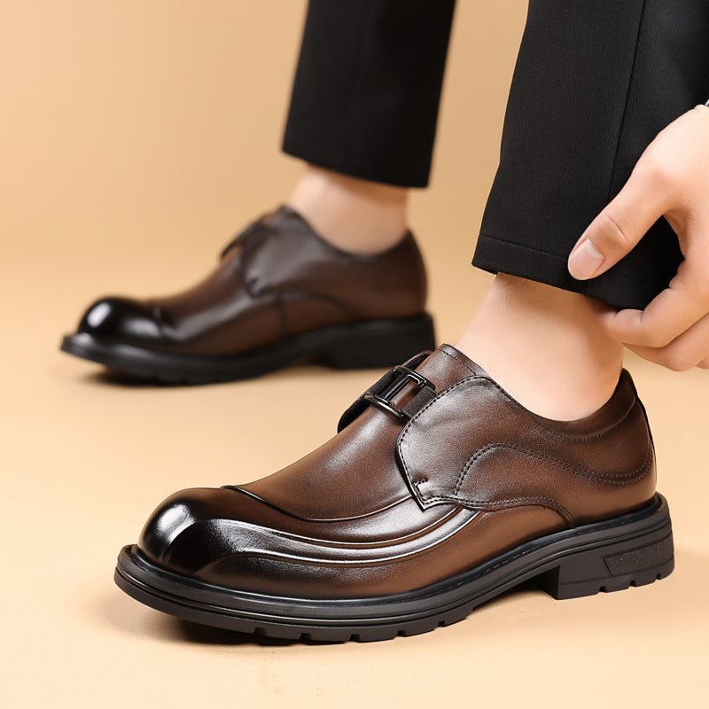 Men's Cowhide Business Genuine Formal Pumps Commuter Leather Shoes