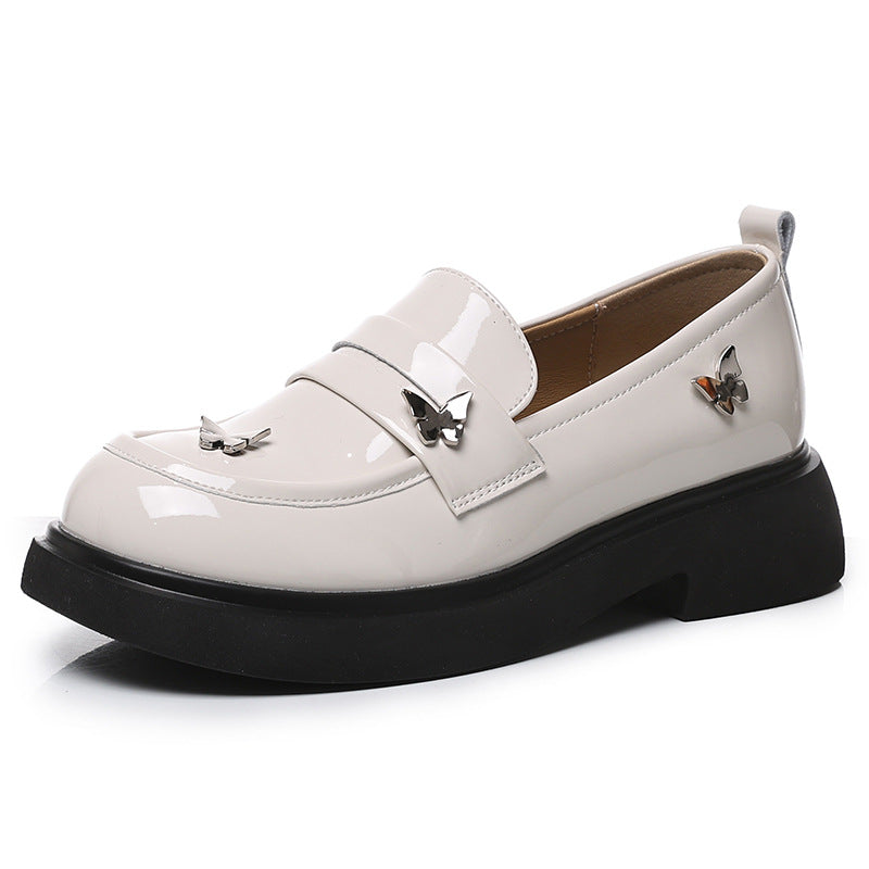 Women's Authentic British Style Tods Chunky Pumps Casual Shoes