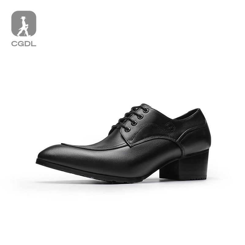 Minority Pointed Male Youth Korean Style Leather Shoes