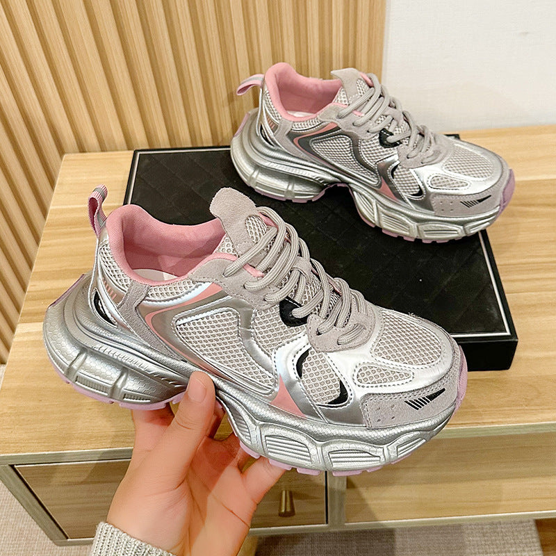 Women's Dad Fashionable Spring Korean Style Thick Women's Sports Shoes