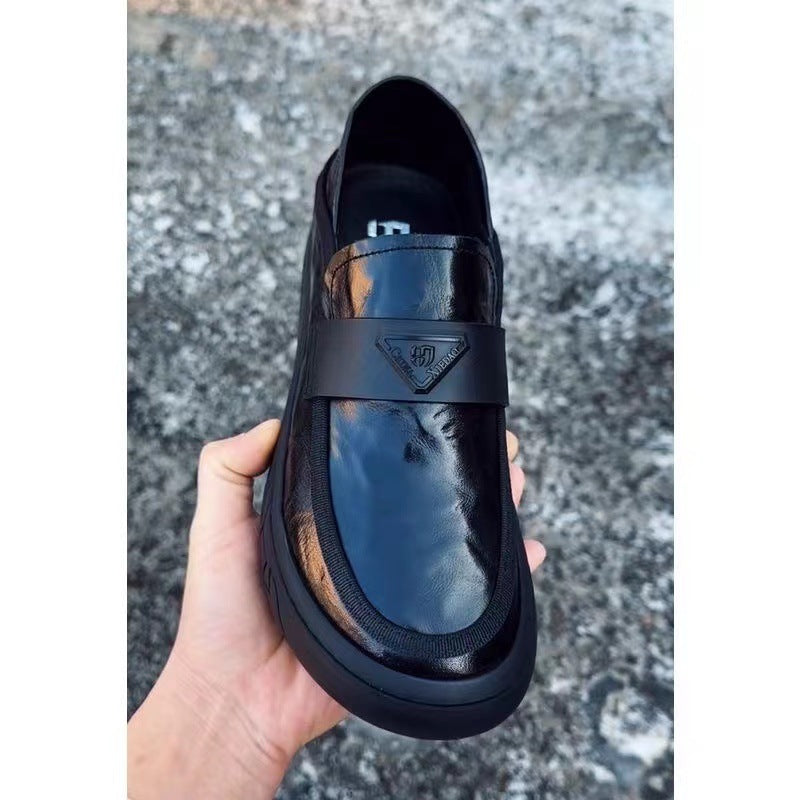 Spring Genuine Fashion Slip-on Driving Comfortable Leather Shoes